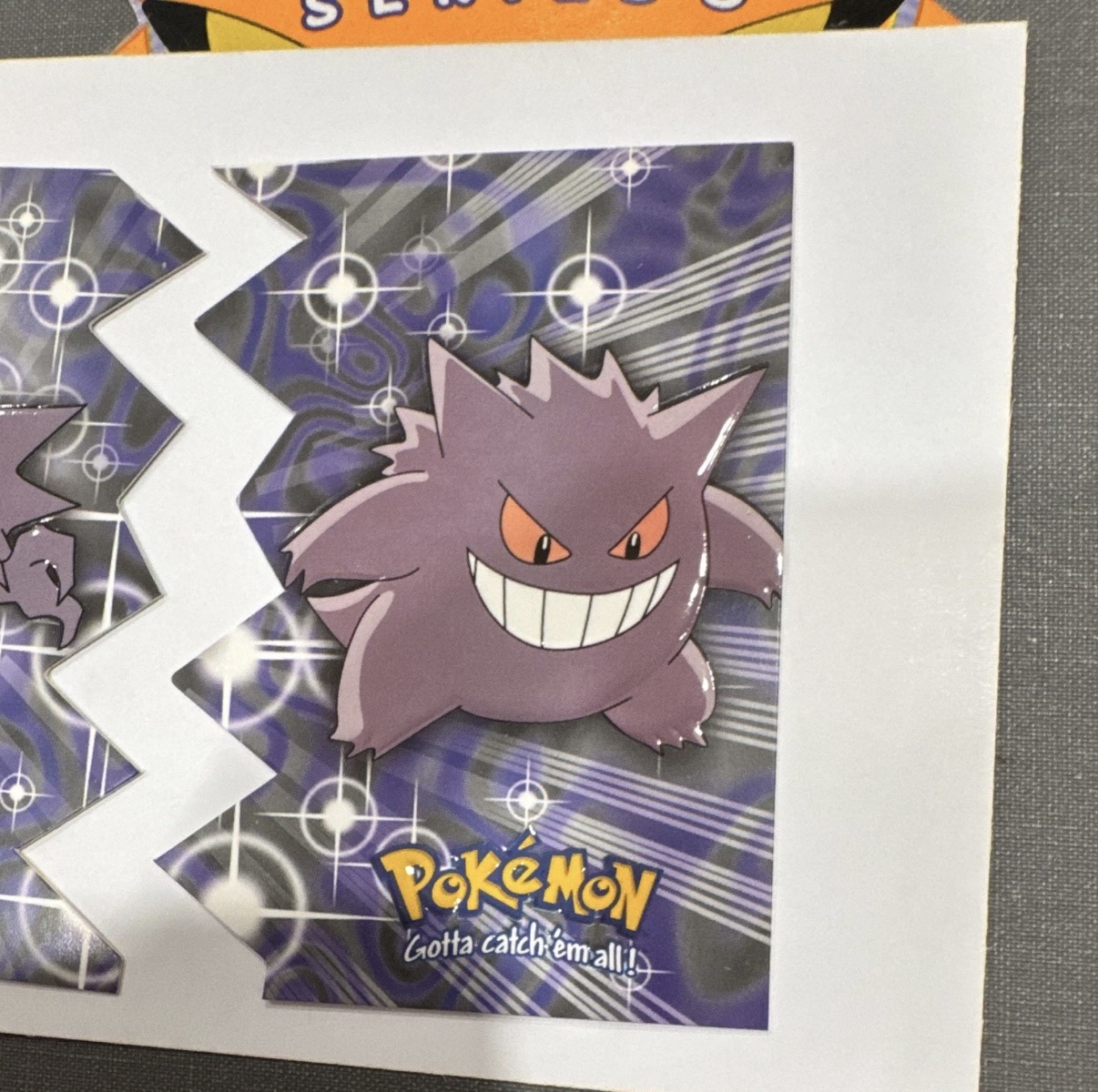 Gengar EV06 Topps Series 3 die-cut embossed card